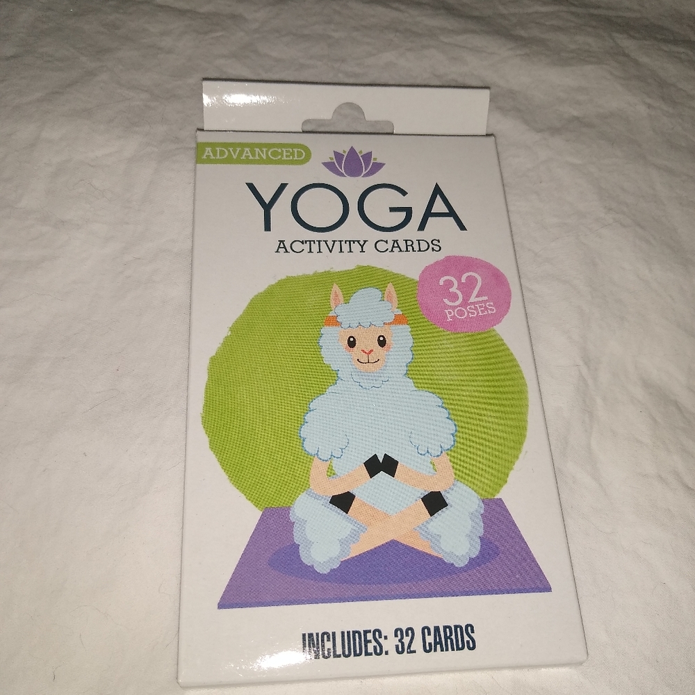 Advanced Yoga Activity Cards 32 Poses Gift Meditation Relaxing Exercise Outdoor